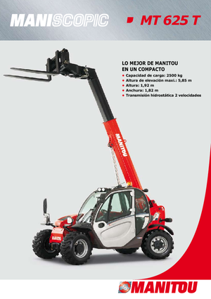 Sollevatori Telescopici Fissi Manitou MT 625 T