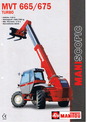 Sollevatori Telescopici Fissi Manitou MVT 665 T
