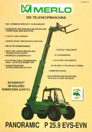 Sollevatori Telescopici Fissi Merlo P 25.9 EVS