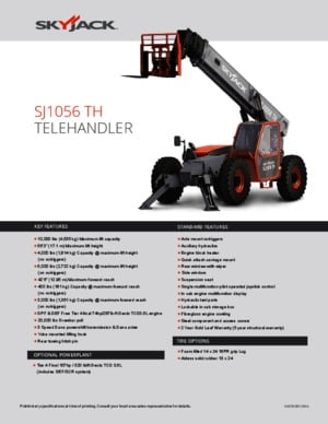 Sollevatori Telescopici Fissi Skyjack SJ1056 TH