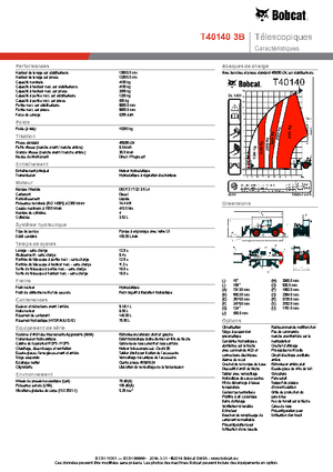 Sollevatori Telescopici Fissi Bobcat T40140 IIIB