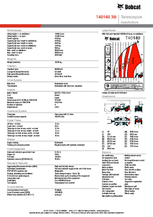 Sollevatori Telescopici Fissi Bobcat T40140 IIIB