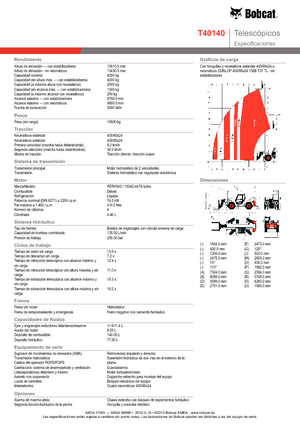 Sollevatori Telescopici Fissi Bobcat T 40140