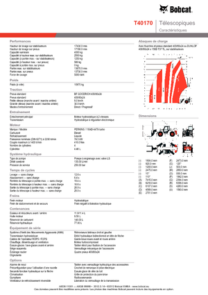 Sollevatori Telescopici Fissi Bobcat T 40170