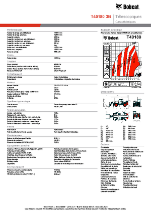 Sollevatori Telescopici Fissi Bobcat T40180 IIIB