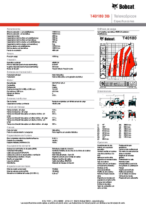 Sollevatori Telescopici Fissi Bobcat T40180 IIIB