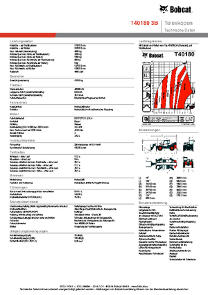 Sollevatori Telescopici Fissi Bobcat T40180 IIIB