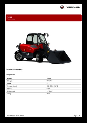 Sollevatori Telescopici Fissi Weidemann T4108