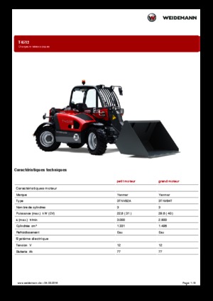 Sollevatori Telescopici Fissi Weidemann T4512