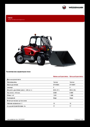 Sollevatori Telescopici Fissi Weidemann T4512