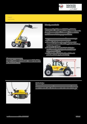 Sollevatori Telescopici Fissi Wacker Neuson TH627