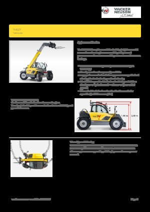 Sollevatori Telescopici Fissi Wacker Neuson TH627