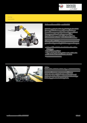 Sollevatori Telescopici Fissi Wacker Neuson TH750