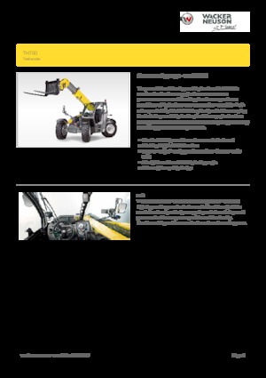 Sollevatori Telescopici Fissi Wacker Neuson TH750