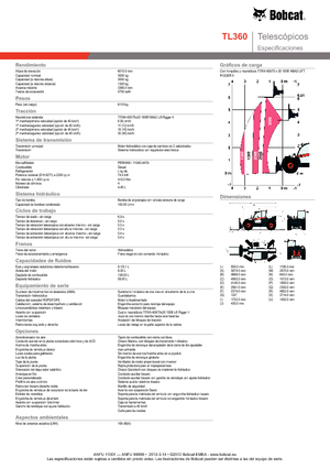 Sollevatori Telescopici Fissi Bobcat TL 360