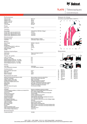 Sollevatori Telescopici Fissi Bobcat TL 470