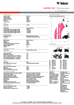 Sollevatori Telescopici Fissi Bobcat TL470HF IIIB