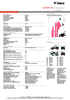 Sollevatori Telescopici Fissi Bobcat TL470HF IIIB