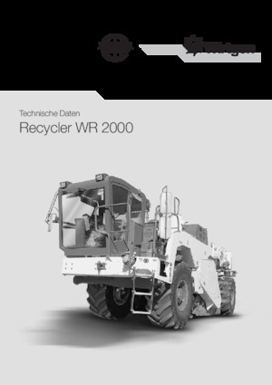 Riciclatrici stradali a freddo Wirtgen WR 2000