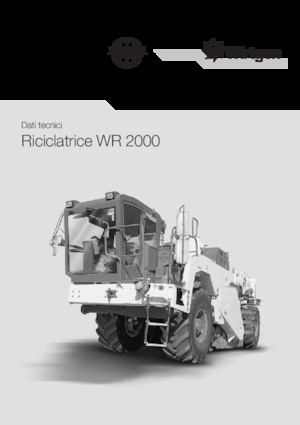 Riciclatrici stradali a freddo Wirtgen WR 2000