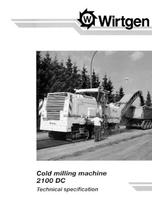 Frese stradali gommate/cingolate Wirtgen 2100 DC