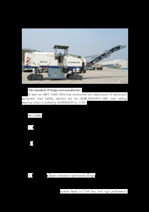 Frese stradali gommate/cingolate Zoomlion BG2100B