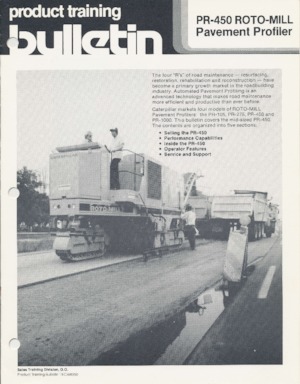 Frese stradali gommate/cingolate Caterpillar PR-450