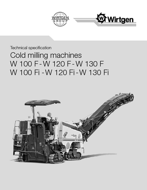 Frese stradali gommate/cingolate Wirtgen W 120 F