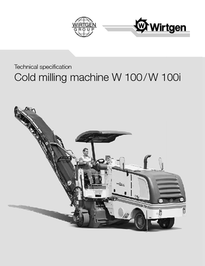 Frese stradali gommate/cingolate Wirtgen W 100