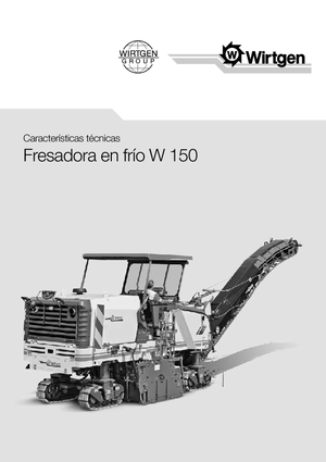 Frese stradali gommate/cingolate Wirtgen W 150