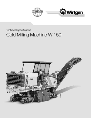 Frese stradali gommate/cingolate Wirtgen W 150