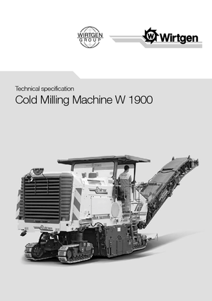 Frese stradali gommate/cingolate Wirtgen W 1900