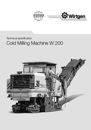 Frese stradali gommate/cingolate Wirtgen W 200