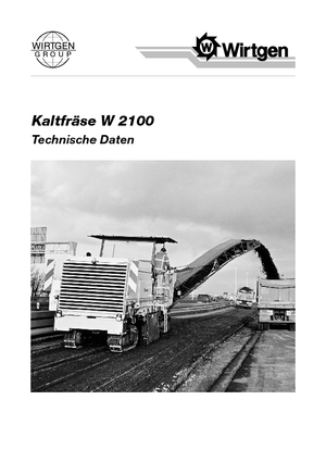 Frese stradali gommate/cingolate Wirtgen W 2100