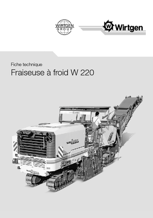 Frese stradali gommate/cingolate Wirtgen W 220