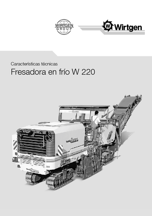 Frese stradali gommate/cingolate Wirtgen W 220