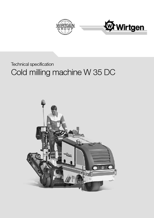 Frese stradali gommate/cingolate Wirtgen W 35 DC