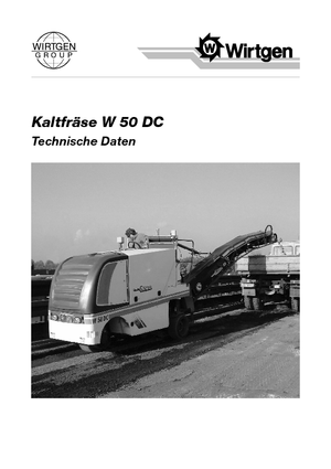 Frese stradali gommate/cingolate Wirtgen W 50 DC