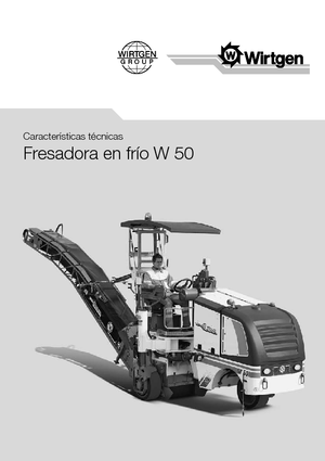 Frese stradali gommate/cingolate Wirtgen W 50