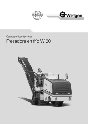 Frese stradali gommate/cingolate Wirtgen W 60