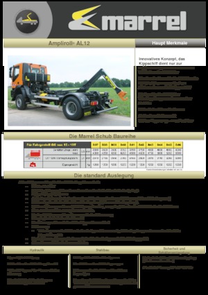 Autocarri con cassone ribaltabile roll off Marrel AL 12 DIN 44 B