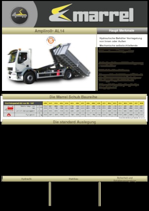 Autocarri con cassone ribaltabile roll off Marrel AL 14 DIN 56 S-B