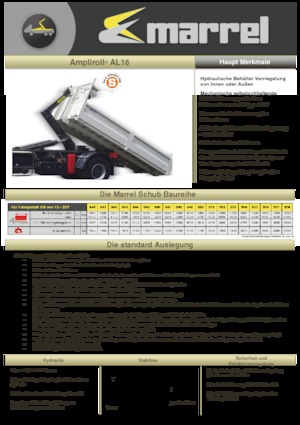 Autocarri con cassone ribaltabile roll off Marrel AL 16 DIN 58 S-B