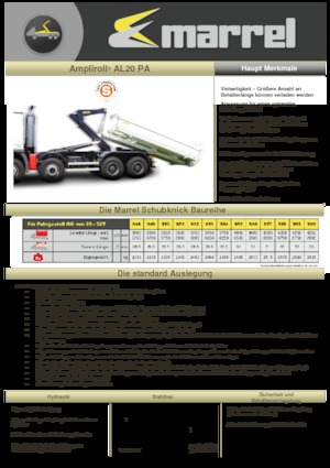 Autocarri con cassone ribaltabile roll off Marrel AL 20 PA S 49