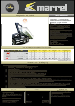 Autocarri con cassone ribaltabile roll off Marrel AL 22 PA S 59