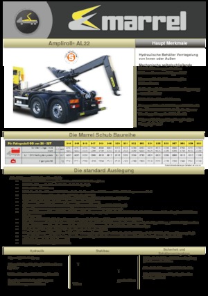 Autocarri con cassone ribaltabile roll off Marrel AL 22 S 48