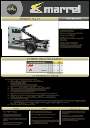 Autocarri con cassone ribaltabile roll off Marrel AL 3 PA D 30
