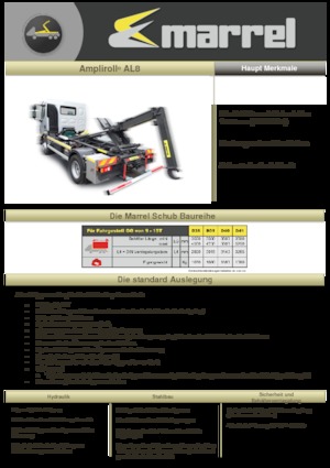 Autocarri con cassone ribaltabile roll off Marrel AL 8 DIN 39 B