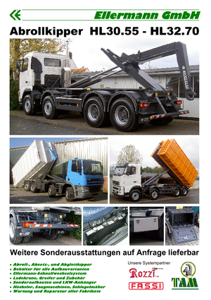 Autocarri con cassone ribaltabile roll off Ellermann HL 32.70