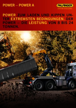 Autocarri con cassone ribaltabile roll off Palfinger P 20 